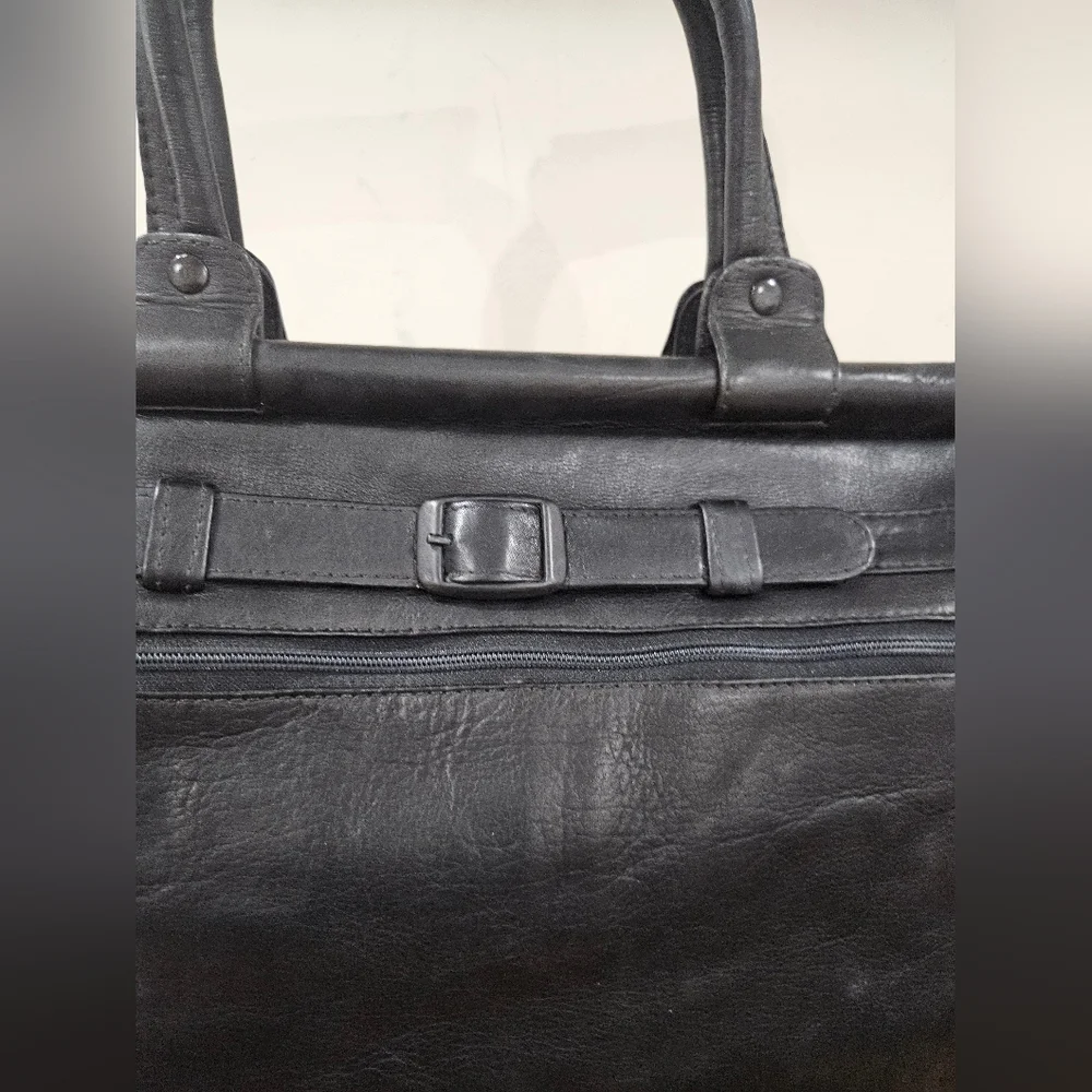 NWT Genuine black leather Briefcase/Laptop